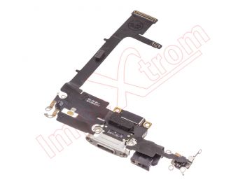 PREMIUM PREMIUM Flex cable with white / silver charging connector for Apple iPhone 11 Pro, A2215 with chip